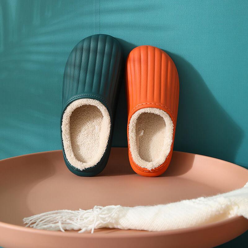 Thick-soled Non-slip Waterproof Fluffy Slippers