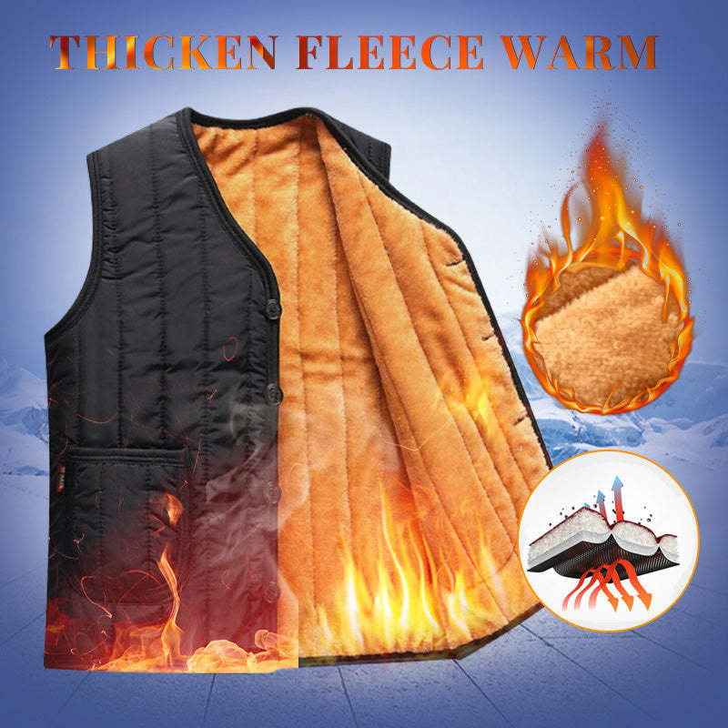Men's Thicken Fleece Waistcoat