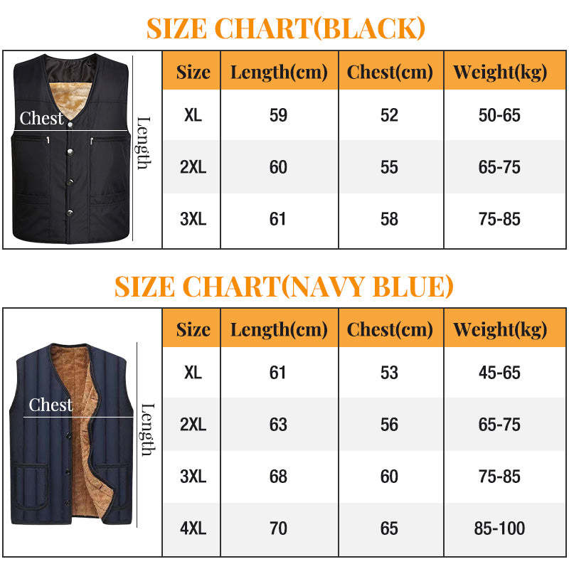 Men's Thicken Fleece Waistcoat