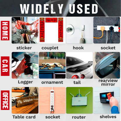 Pousbo® 56PCS Traceless Nano Double-Sided Adhesive Tape