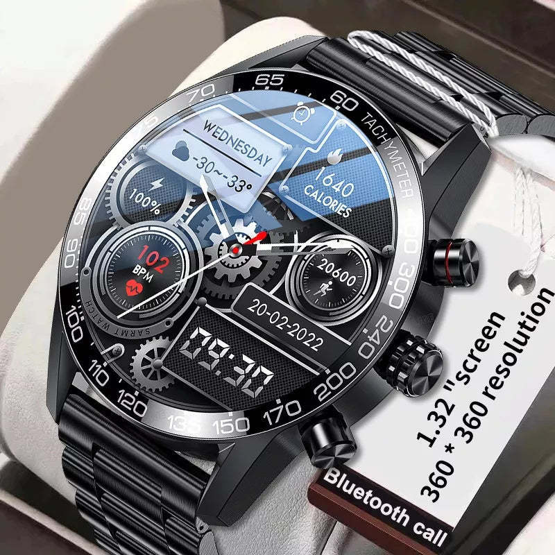 NEW SMART WATCH CUSTOM WATCH FACE SPORTS WATERPROOF BLUETOOTH CALL SMARTWATCH ECG+PPG