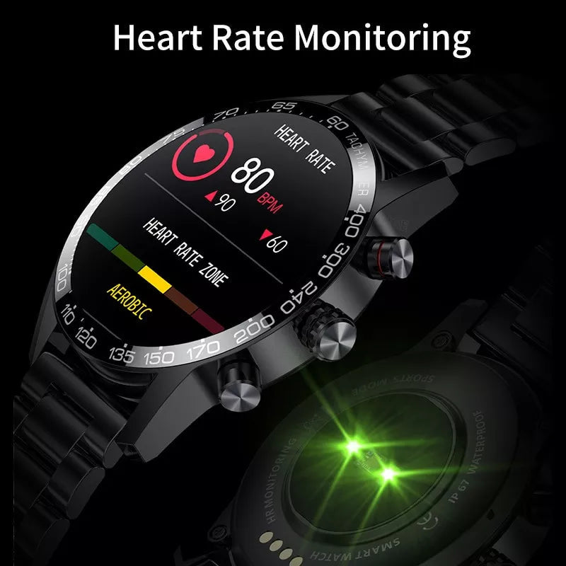 NEW SMART WATCH CUSTOM WATCH FACE SPORTS WATERPROOF BLUETOOTH CALL SMARTWATCH ECG+PPG