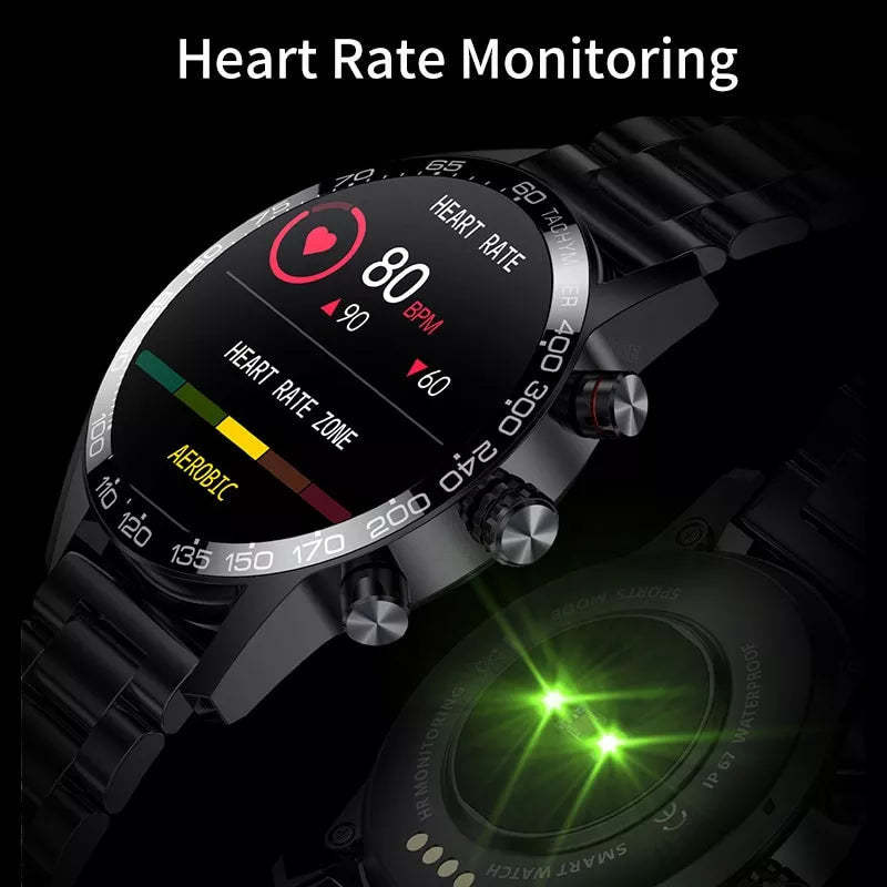 NEW SMART WATCH CUSTOM WATCH FACE SPORTS WATERPROOF BLUETOOTH CALL SMARTWATCH ECG+PPG
