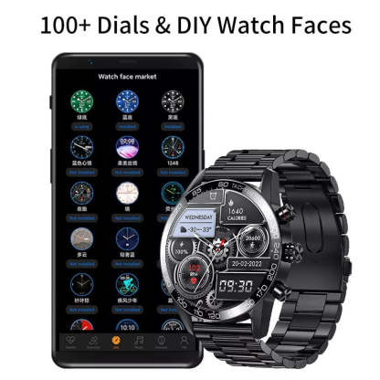 NEW SMART WATCH CUSTOM WATCH FACE SPORTS WATERPROOF BLUETOOTH CALL SMARTWATCH ECG+PPG