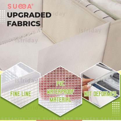 Sueea® Upgraded Clothes Organizer With Dividers