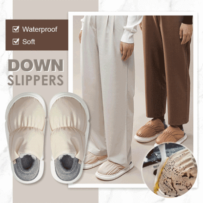 Waterproof Soft Down Slippers