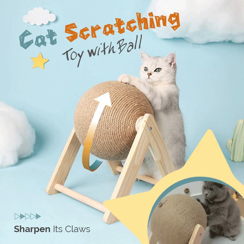 Cat Scratching Toy with Ball