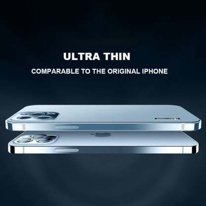 Stainless Steel Frame Matte Case Cover For iPhone