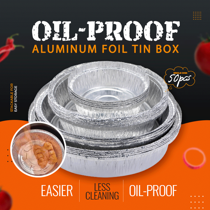 Oil-Proof Aluminum Foil Tin Box（50% OFF）