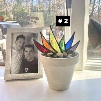 (Mother's Day Flash Sale-50% OFF)Suncatcher Stained Agave Plante