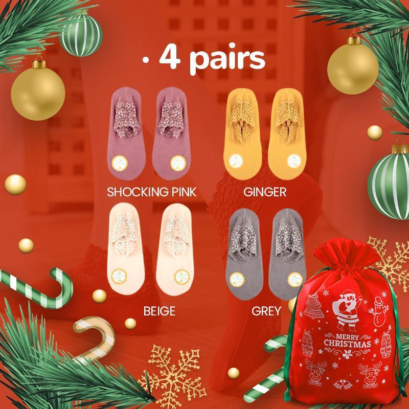 (Christmas Sale) New Fashion Lace Warmer Socks