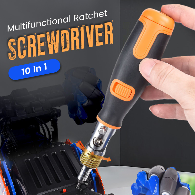 Multifunctional Ratchet Screwdriver 10 In 1