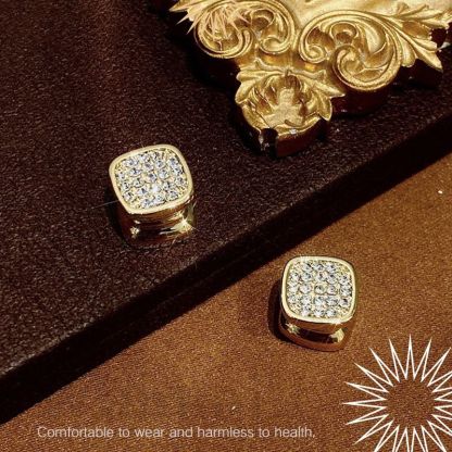 Magnetic Diamond Double-sided Stud Earrings