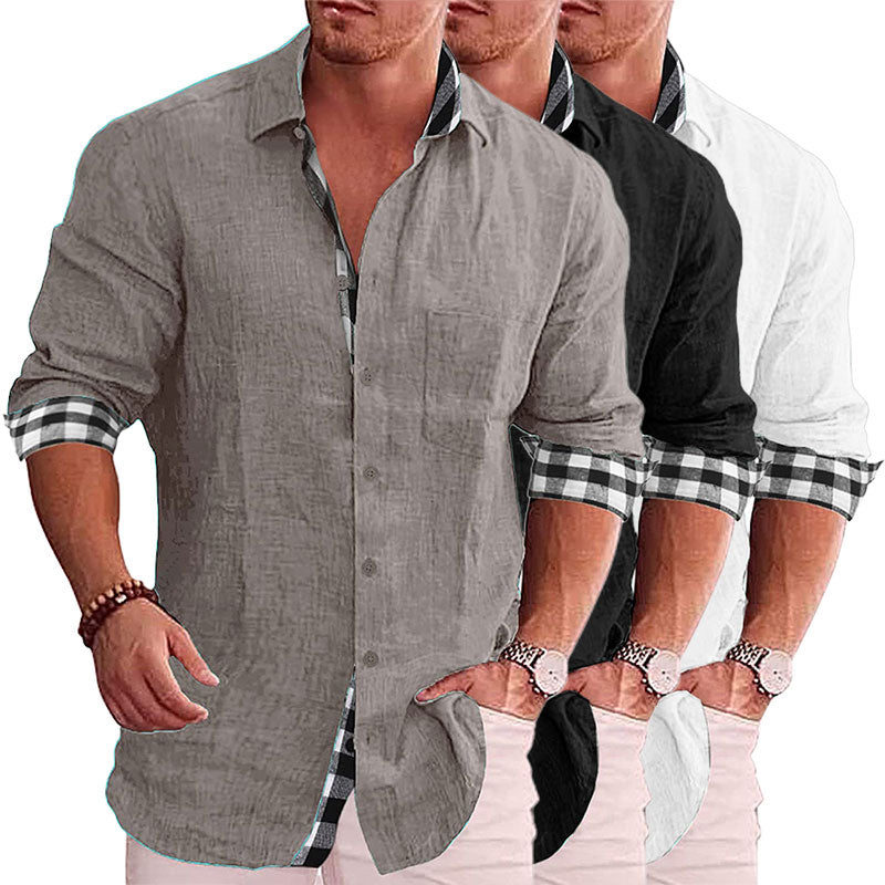 2022 Summer Gentleman Paneled Casual Buttons Pocket Blouse