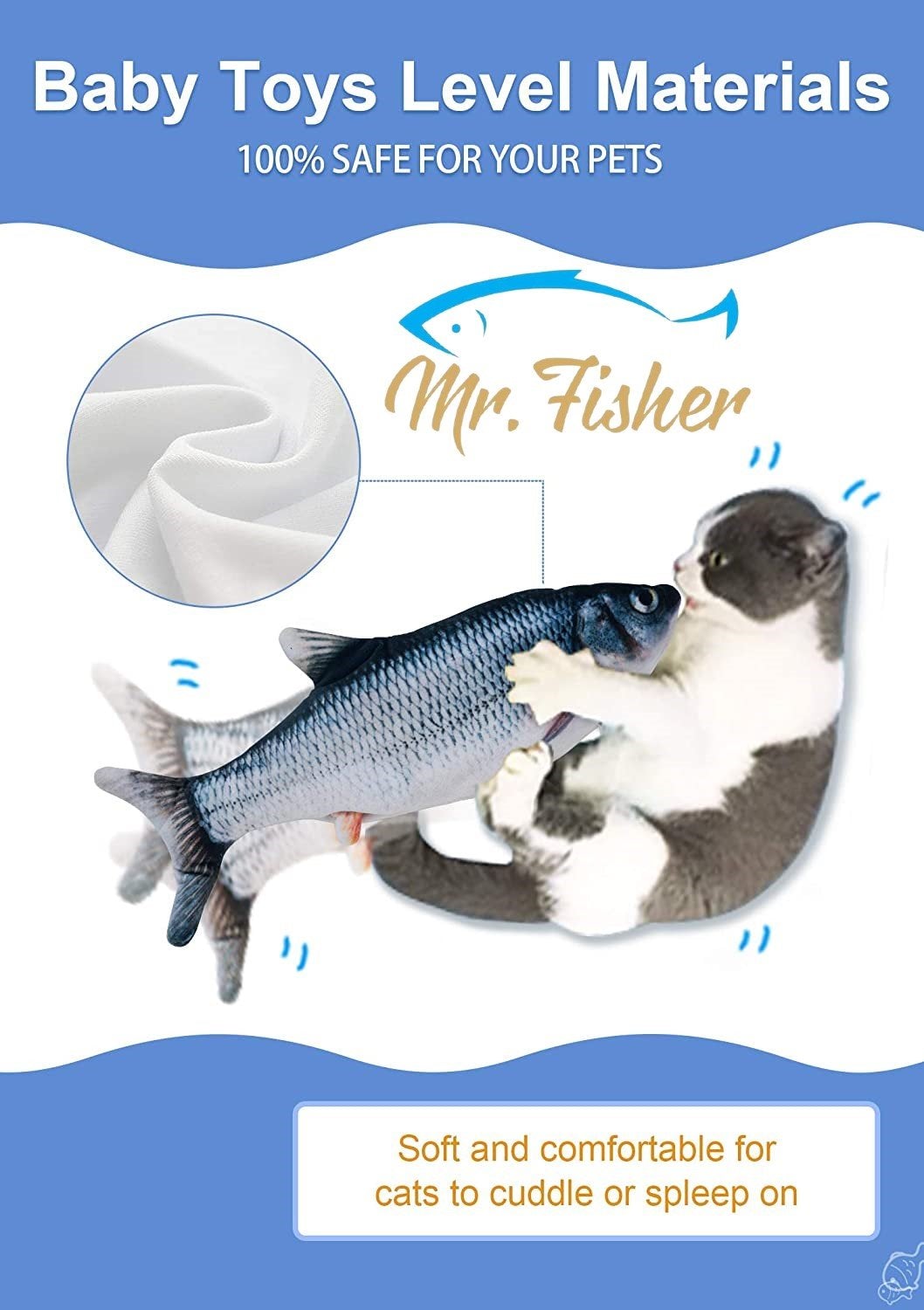 Flopping Electric Fish Toy for Cats