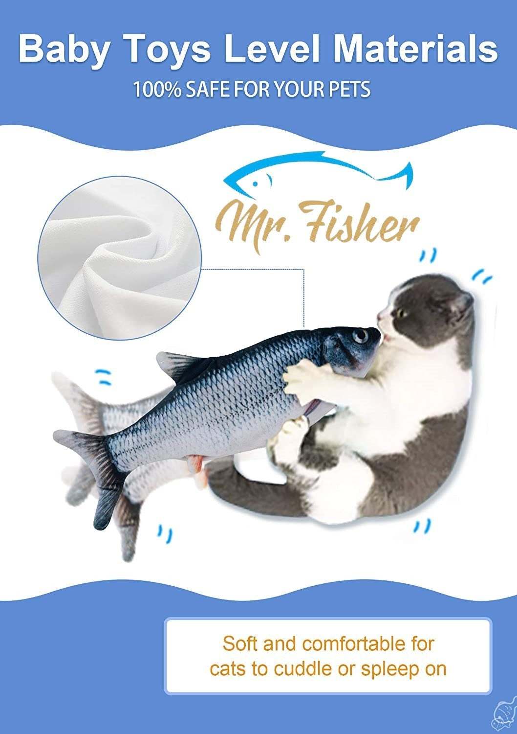 Flopping Electric Fish Toy for Cats