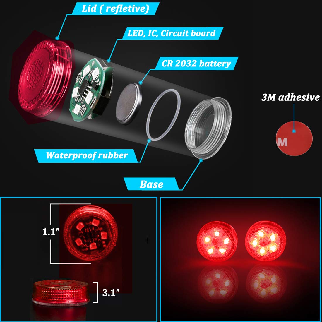 Magnetic & wireless LED warning light