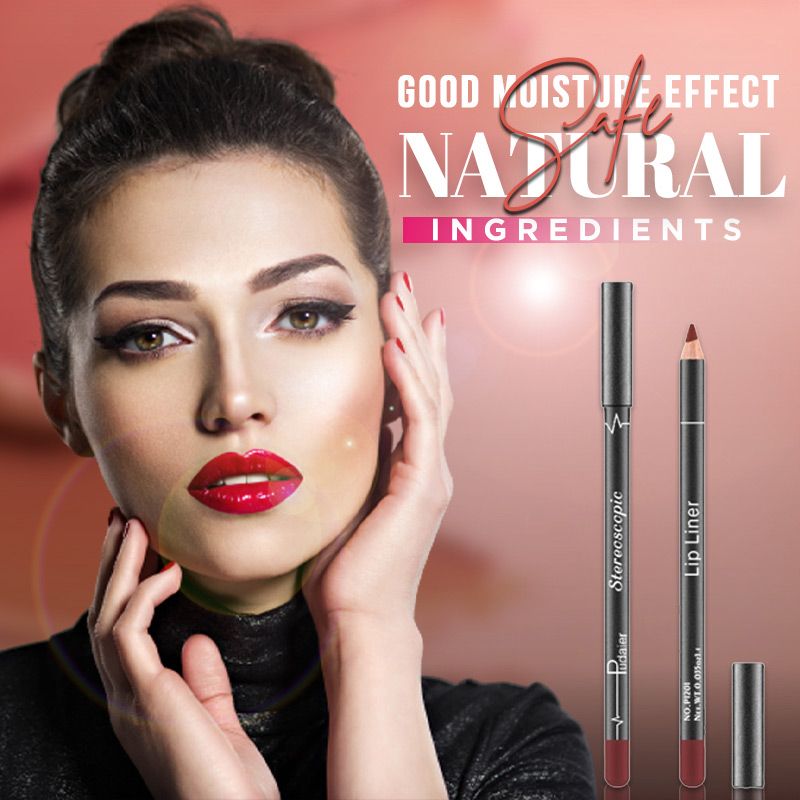 12 Colors Lip Liner Pencil Waterproof NonMarking
