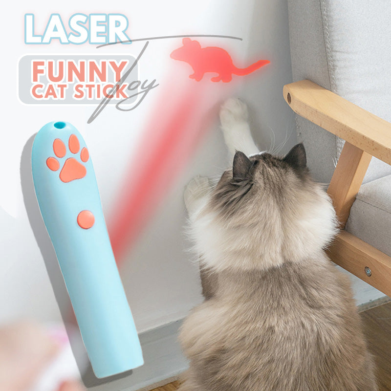 Laser Funny Cat Stick Toy