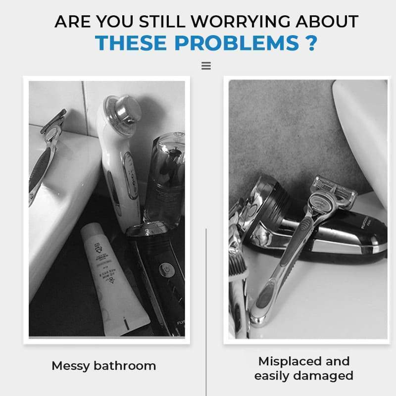 Punch-free Electric Shaver Rack