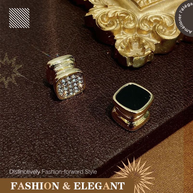 Magnetic Diamond Double-sided Stud Earrings