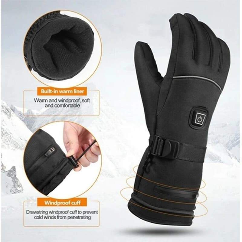 Electric Battery Heating Gloves Adjustable Temperature