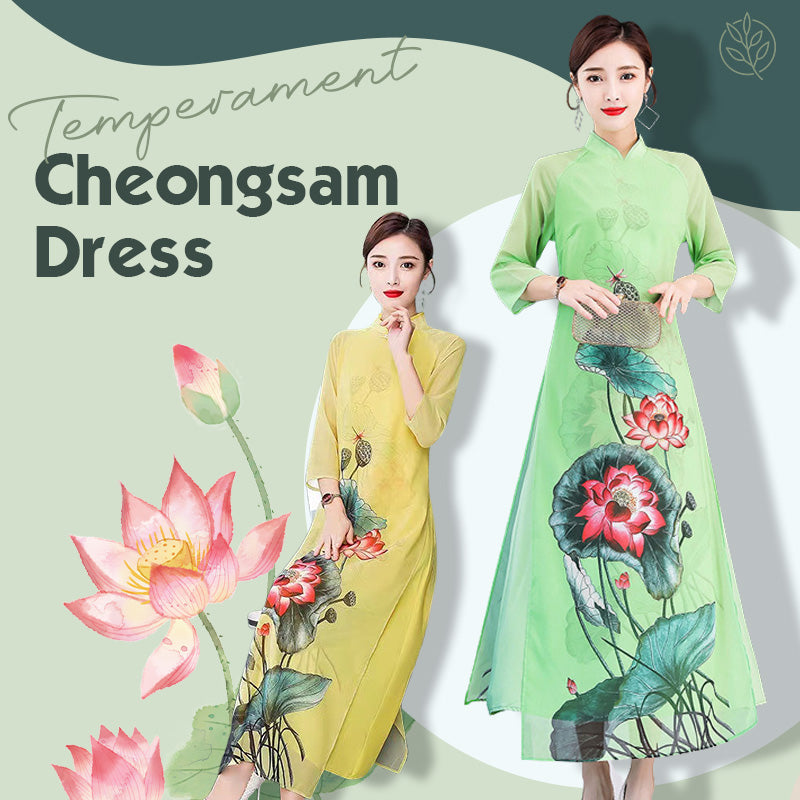 Temperament Cheongsam Dress
