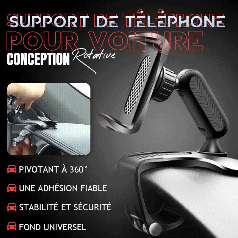 Support de téléphone multifonctionnel pour voiture