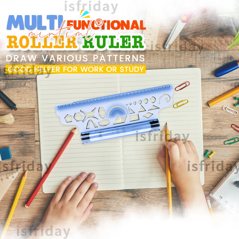 mintiml® Multifunctional Roller Ruler