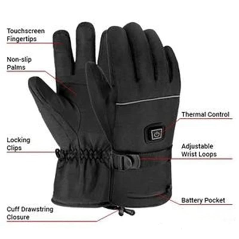 Electric Battery Heating Gloves Adjustable Temperature