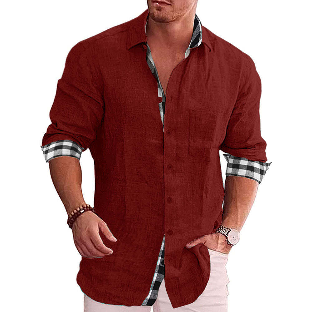 2022 Summer Gentleman Paneled Casual Buttons Pocket Blouse