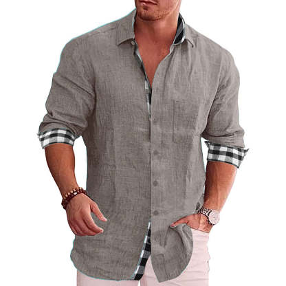 2022 Summer Gentleman Paneled Casual Buttons Pocket Blouse