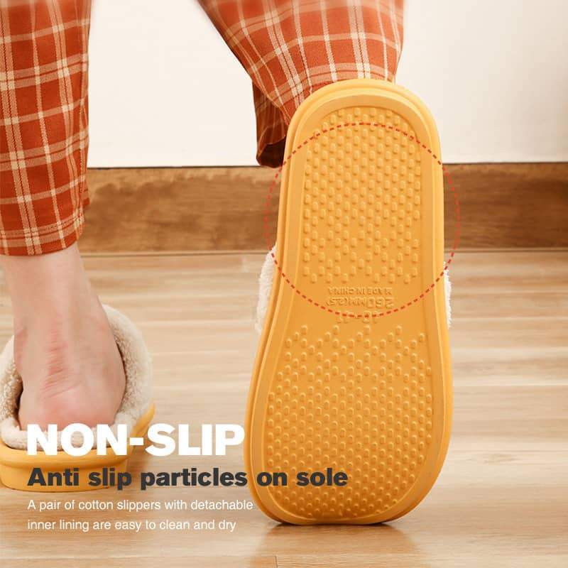 Removable Warm Comfortable Cotton Slippers