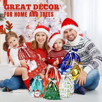 Christmas Drawstring Gift Bag