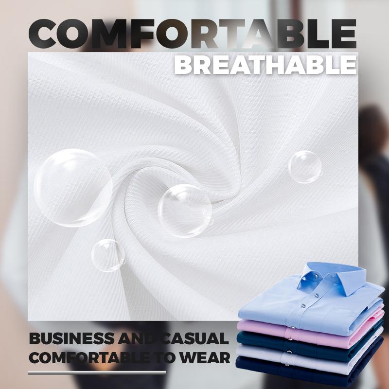 (Halloween Christmas Hot Sale) Men\'s Wardrobe essentials ✨Stretch Non-iron Anti-wrinkle Shirt