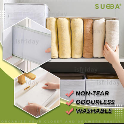 Sueea® Upgraded Clothes Organizer With Dividers