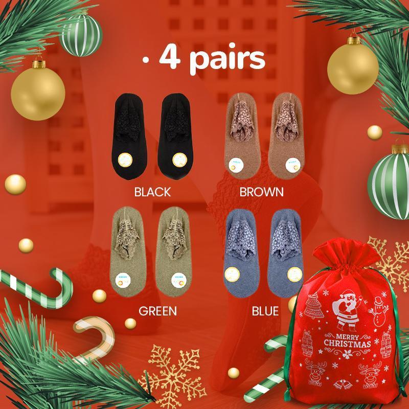 (Christmas Sale) New Fashion Lace Warmer Socks