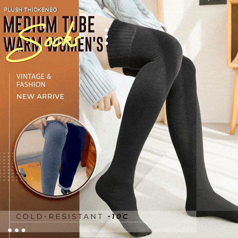 Plush Thickened Medium Tube Warm Women\\\'s Socks