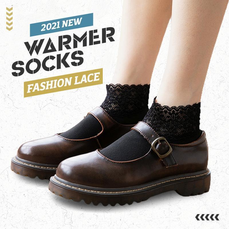 (Christmas Sale) New Fashion Lace Warmer Socks
