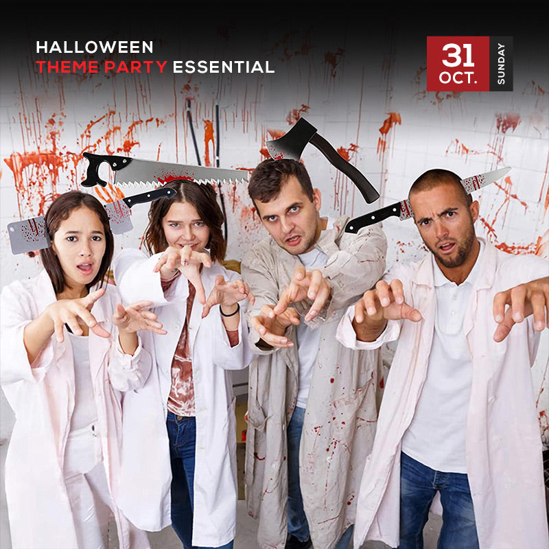 Pousbo® Halloween Through Head Knife Headbands