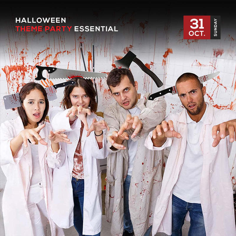 Pousbo® Halloween Through Head Knife Headbands