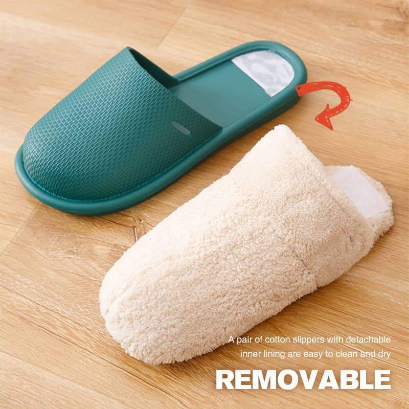 Removable Warm Comfortable Cotton Slippers