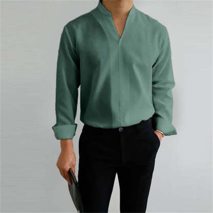 Gentlemans Simple Design Casual Shirt