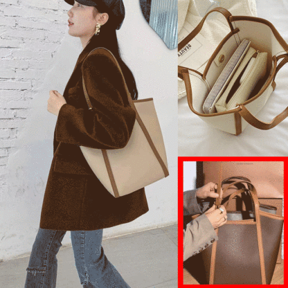 Large-Capacity Storage Genuine Leather Bag