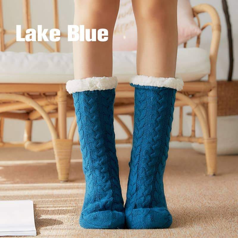 Autumn-winter Plus Velvet Warm Non-slip Socks