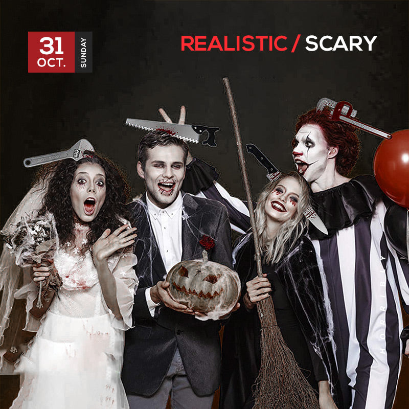 Pousbo® Halloween Through Head Knife Headbands