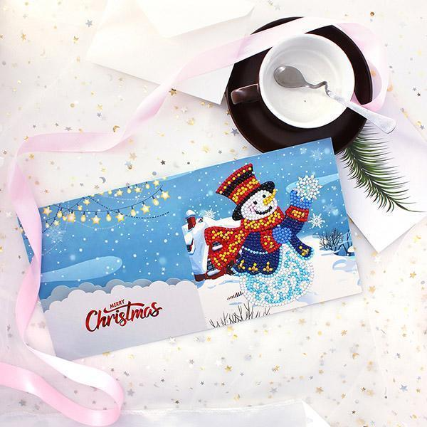 Christmas Card Diamond Picture ( 1 Set )