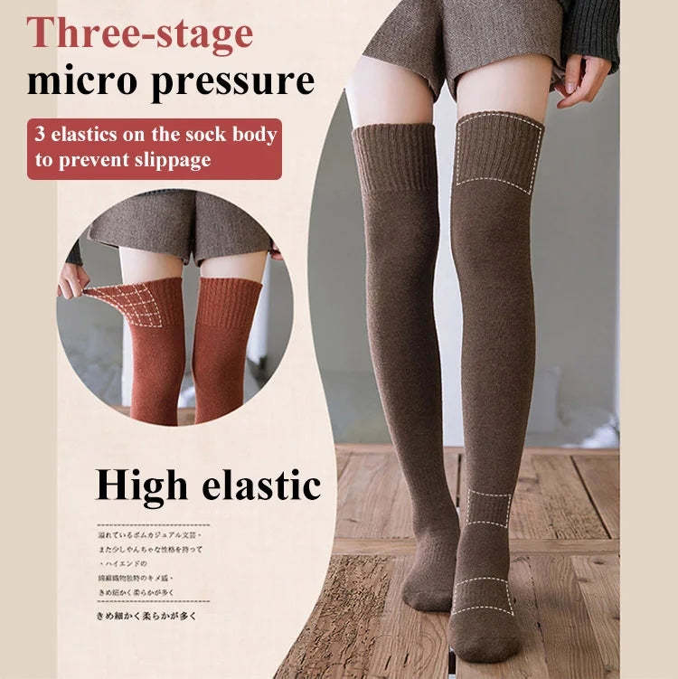 Warm Thigh High Socks Long Stockings