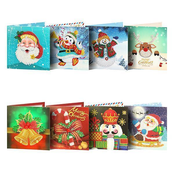 Christmas Card Diamond Picture ( 1 Set )
