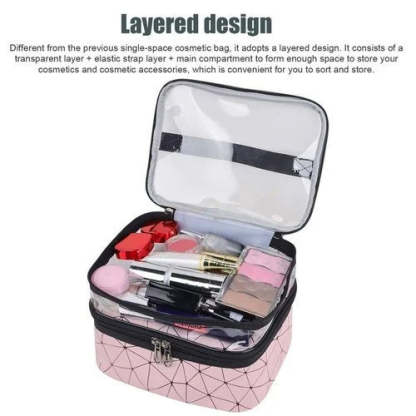 🔥 🔥Double-layer Cosmetic Bag